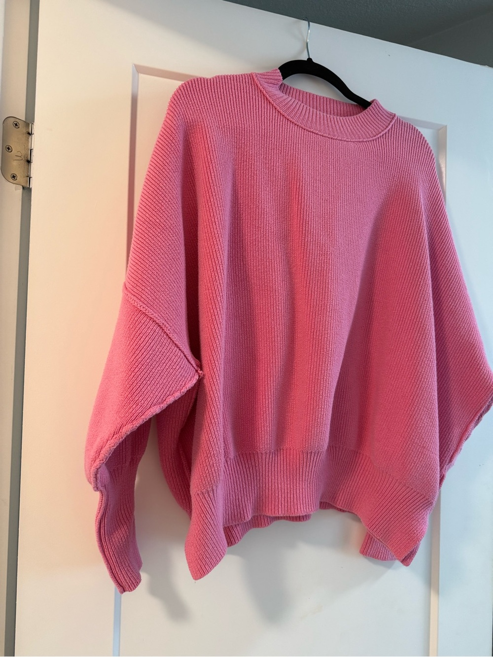 Vici Bubblegum Pink Oversized Crewneck Sweater